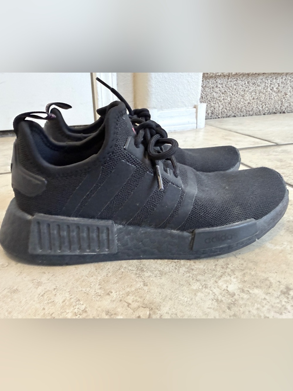 adidas Black Men's Low-Top Knit Sneakers